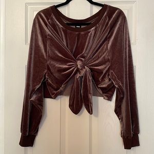 NUDE Velvet Crop Top